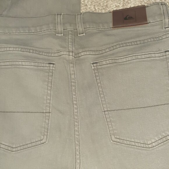 QUICKSILVER SLIM STRAIGHT FIT JEANS GRAY DENIM PANTS STRETCH SKATER-MENS SIZE 29 - Picture 5 of 5